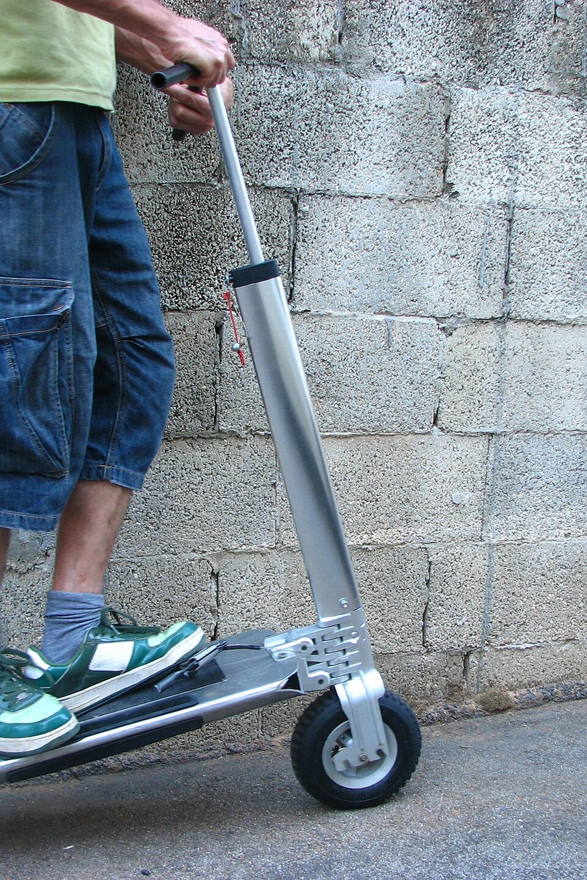 folded electric scooter
